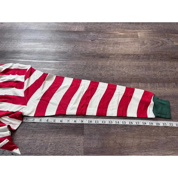 Jambys Mens Pajama Top Size Small Red and White Stripe Longsleeve O5 - Picture 7 of 7